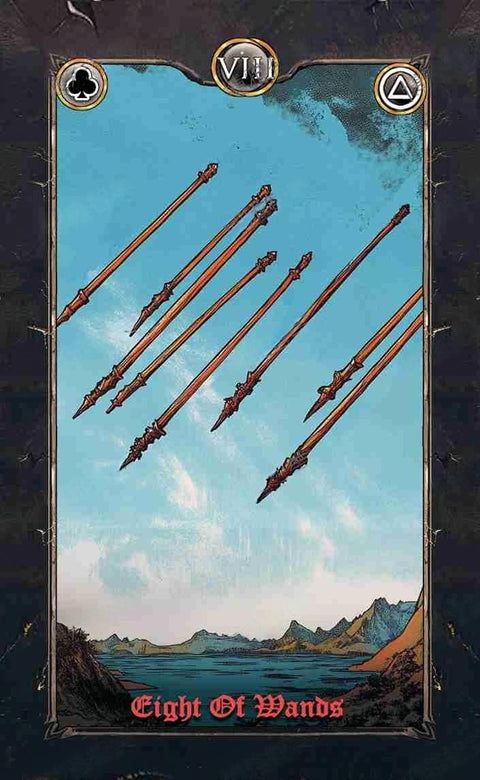 Revenant Tarot – Eight of Wands
