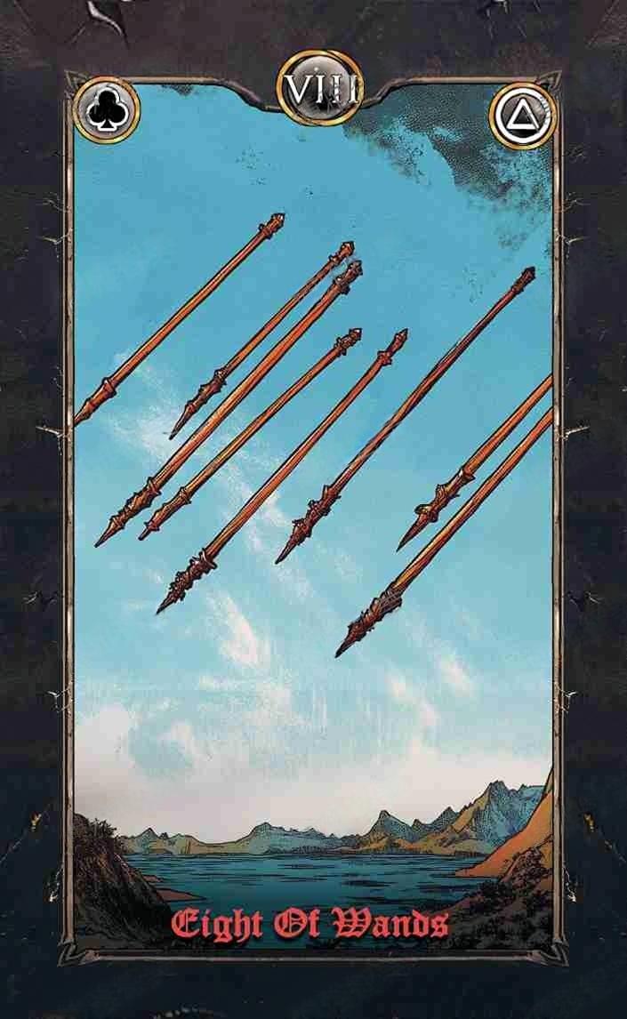 Revenant Tarot – Eight of Wands