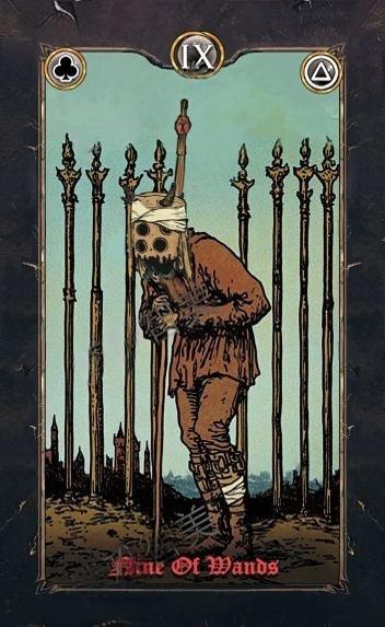 Revenant Tarot – Nine of Wands
