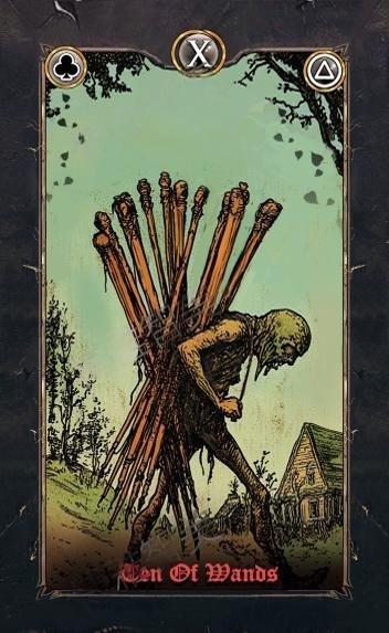 Revenant Tarot – Ten of Wands