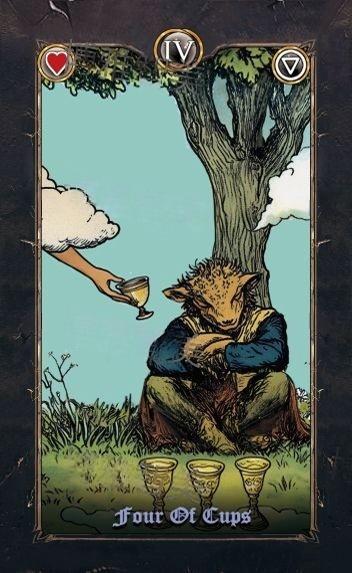 Revenant Tarot – Four of Cups