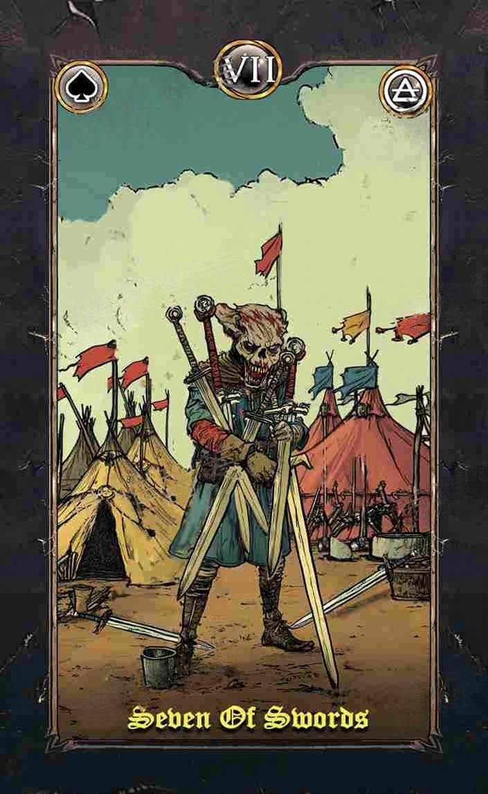 Revenant Tarot – Seven of Swords