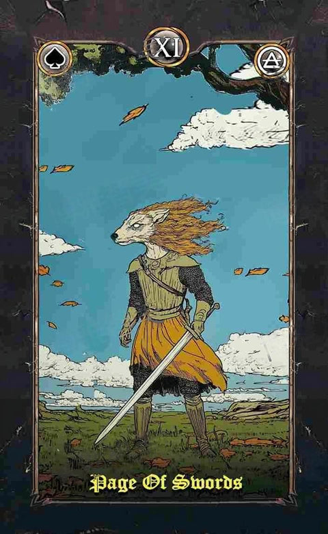 Revenant Tarot – Page of Swords