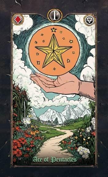 Revenant Tarot – Ace of Pentacles