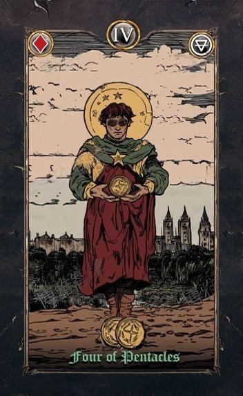 Revenant Tarot – Four of Pentacles
