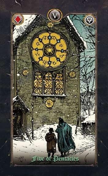 Revenant Tarot – Five of Pentacles