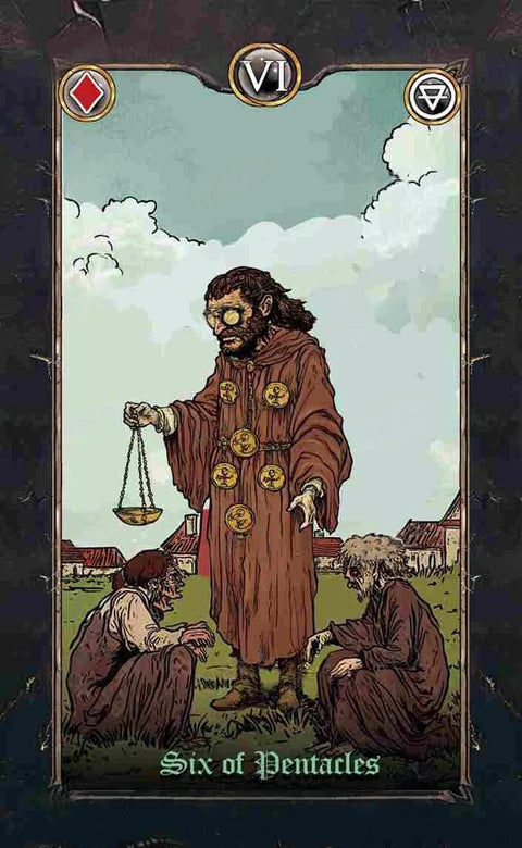 Revenant Tarot – Six of Pentacles