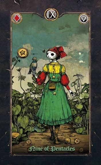 Revenant Tarot – Nine of Pentacles