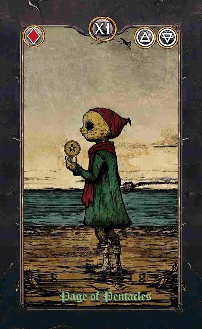 Revenant Tarot – Page of Pentacles