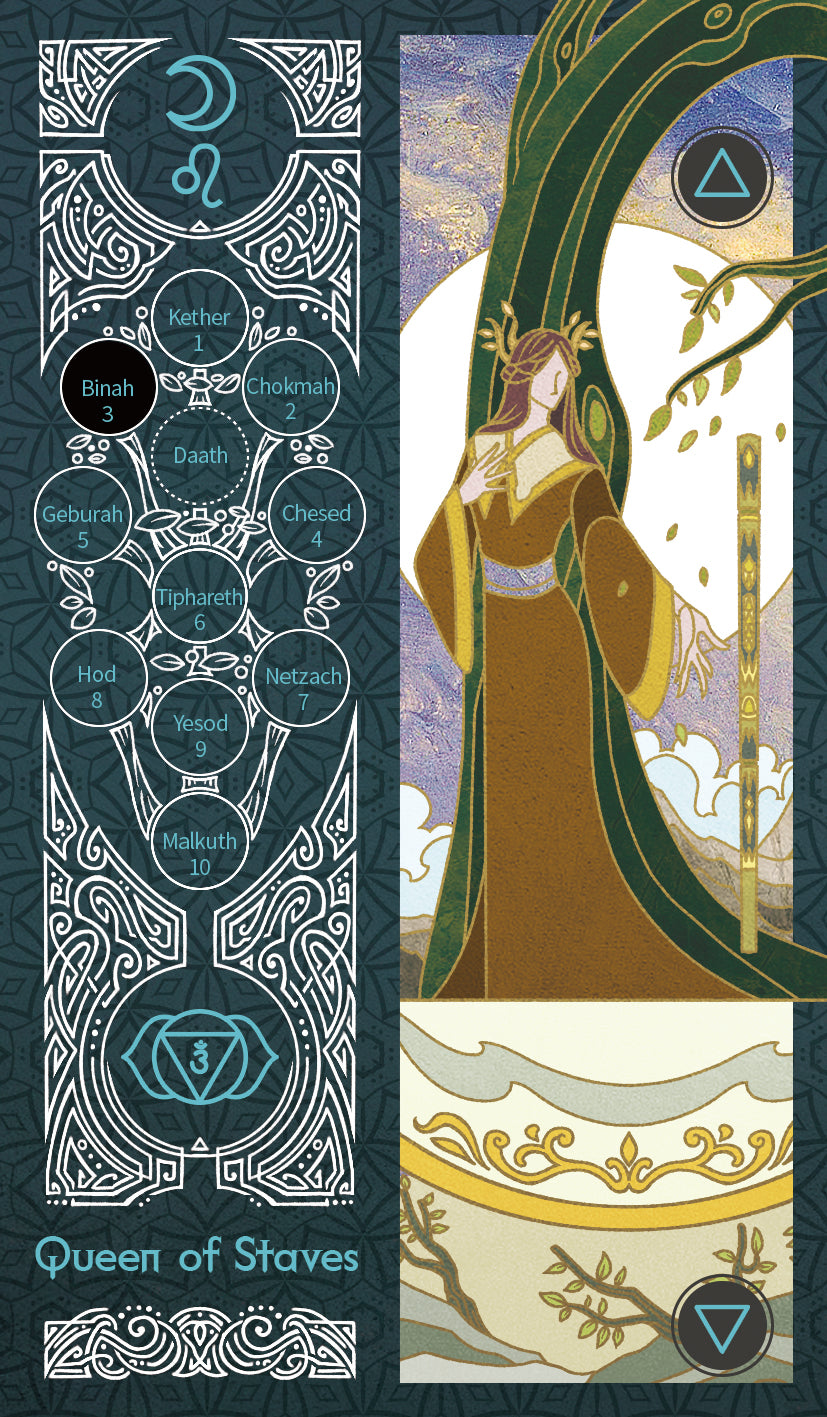 Sambucus Tarot - Marseilles Version – Queen of Staves