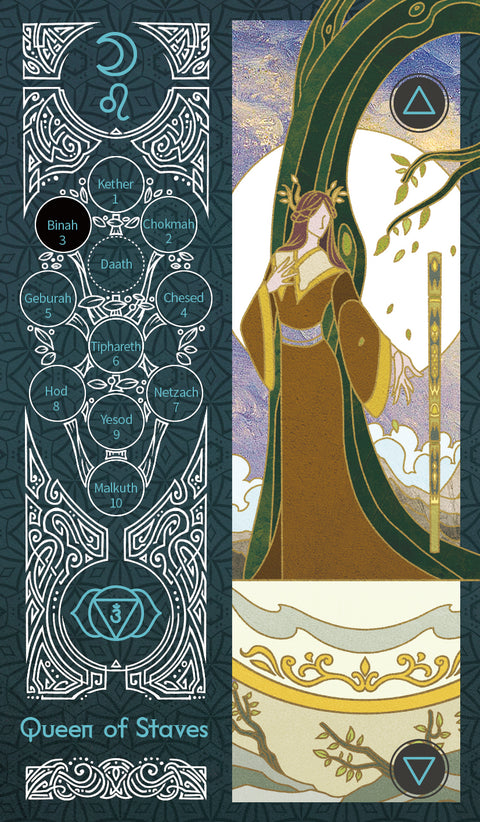Sambucus Tarot - Marseilles Version – Queen of Staves