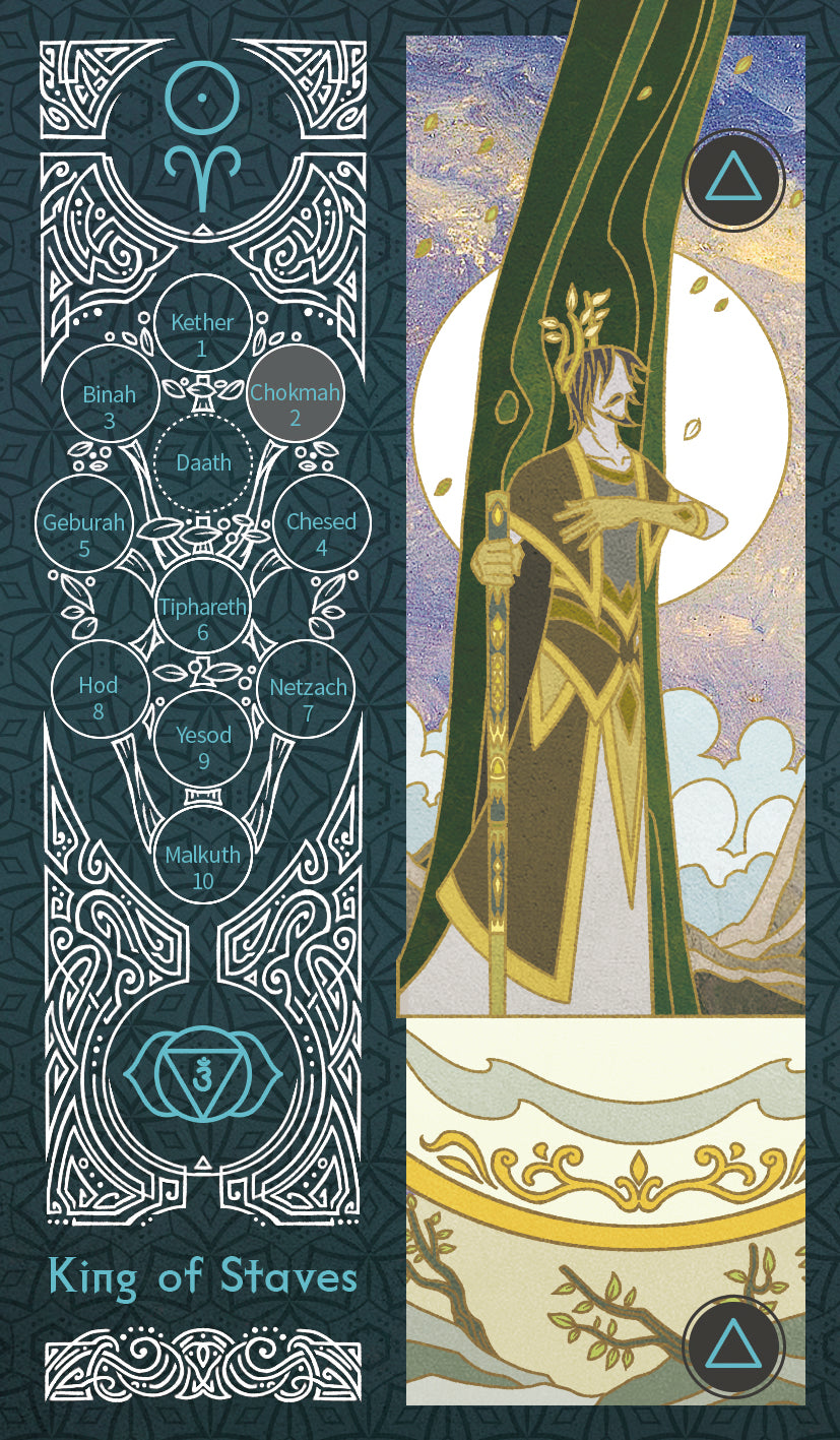 Sambucus Tarot - Marseilles Version – King of Staves