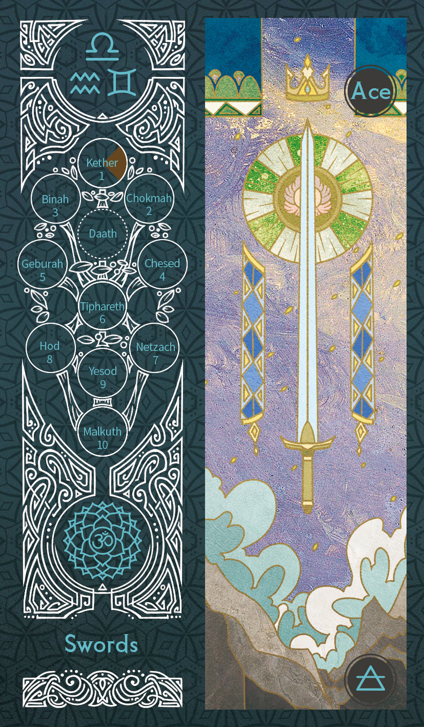 Sambucus Tarot - Marseilles Version – Ace of Swords