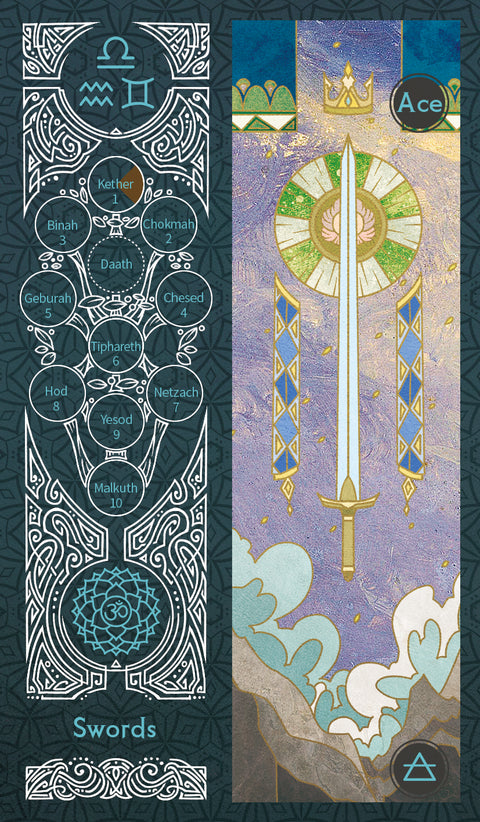Sambucus Tarot - Marseilles Version – Ace of Swords