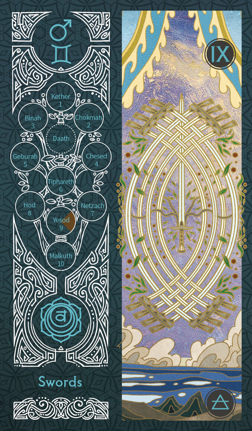 Sambucus Tarot - Marseilles Version – Nine of Swords