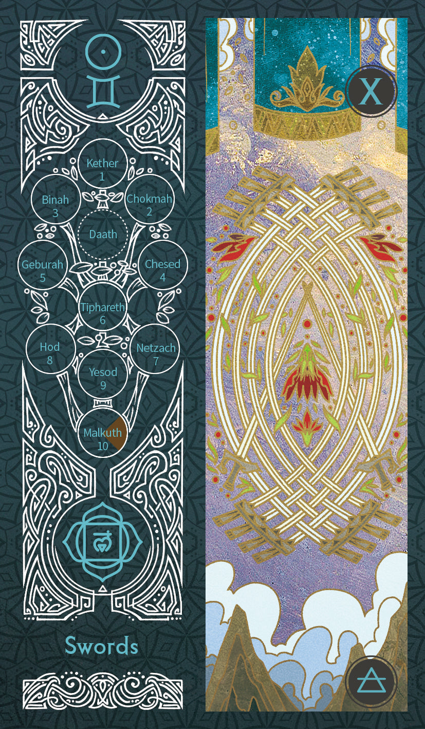 Sambucus Tarot - Marseilles Version – Ten of Swords