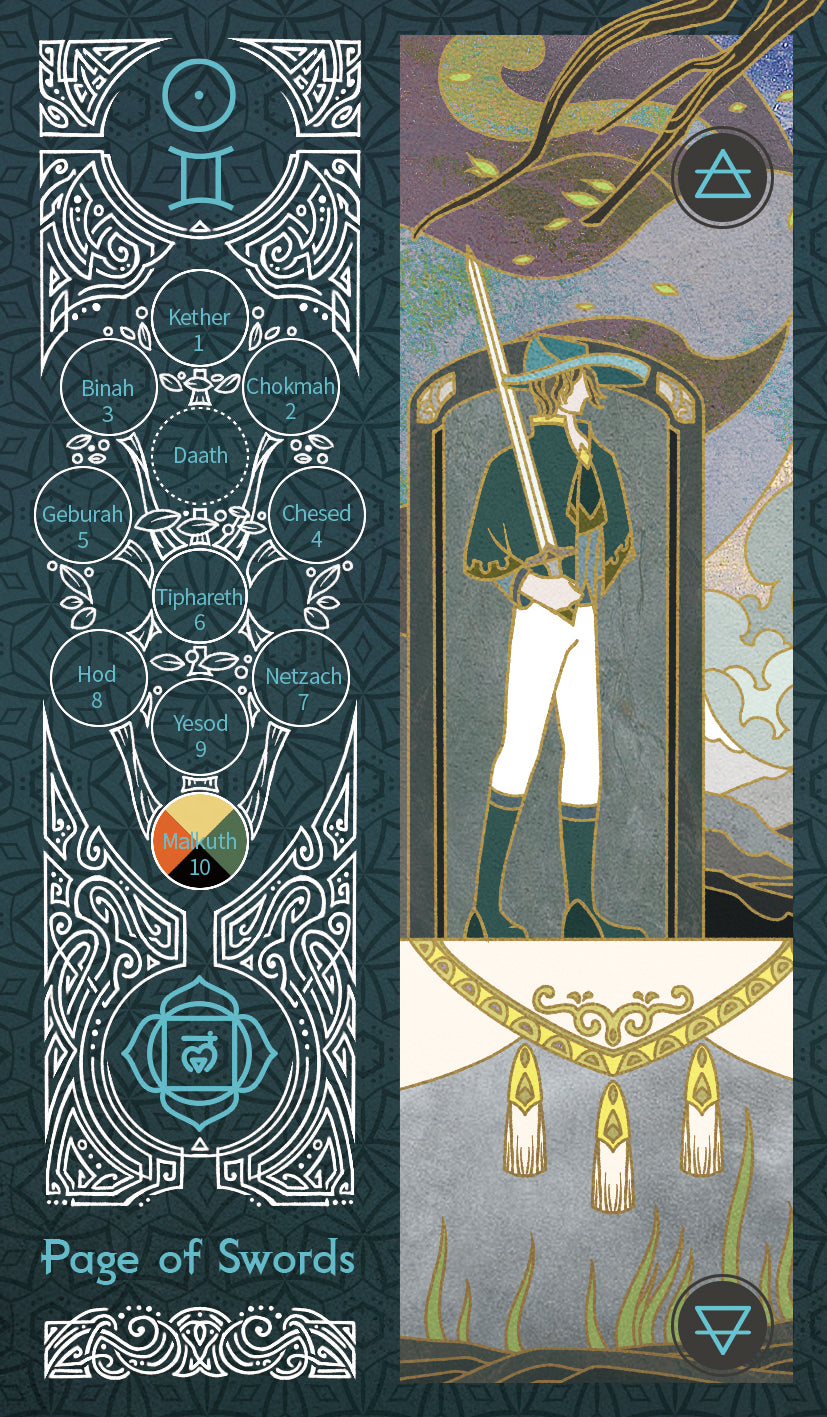 Sambucus Tarot - Marseilles Version – Page of Swords