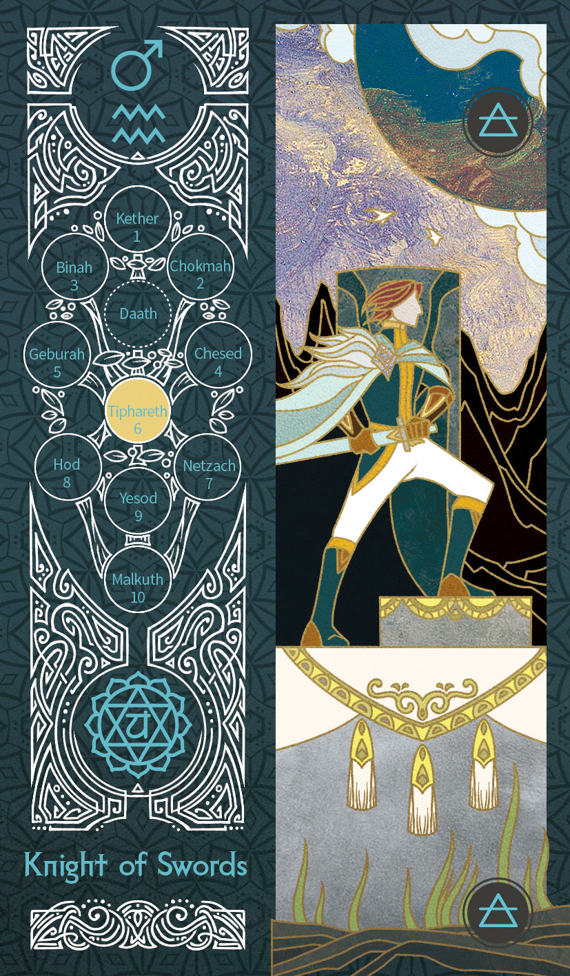 Sambucus Tarot - Marseilles Version – Knight of Swords