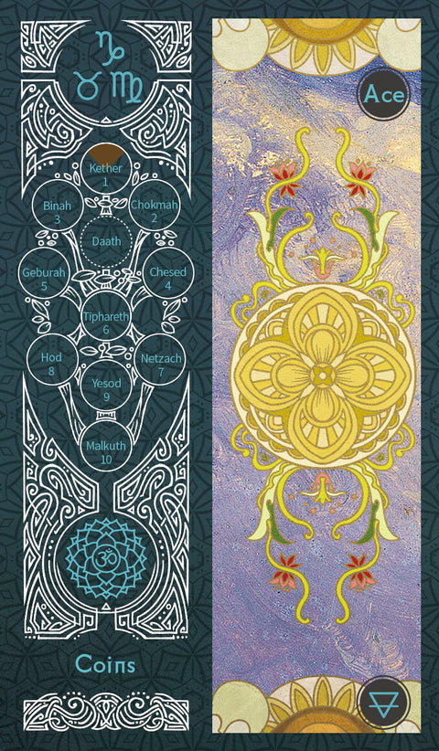 Sambucus Tarot - Marseilles Version – Ace of Coins