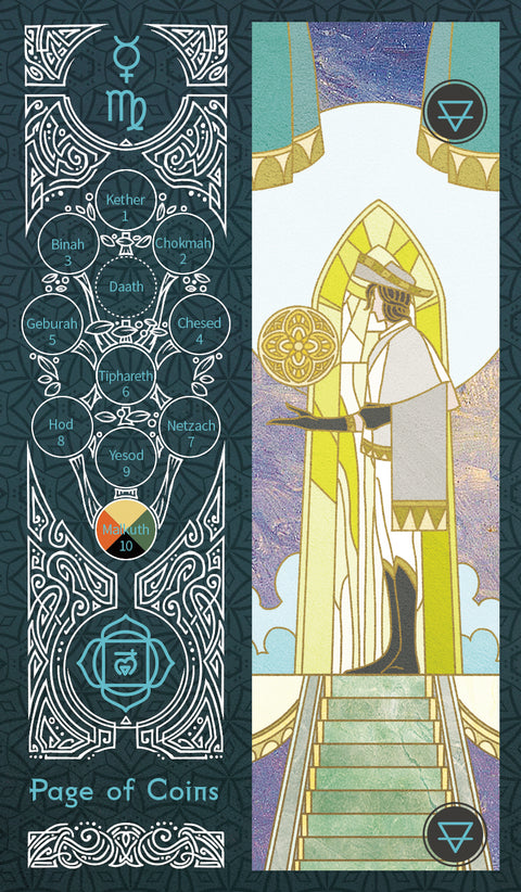 Sambucus Tarot - Marseilles Version – Page of Coins