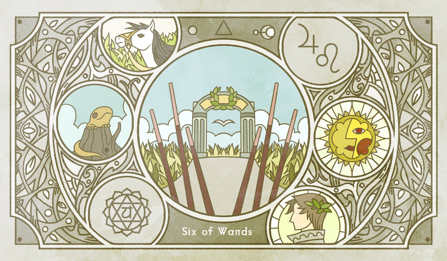 Sambucus Tarot - RWS Version – Six of Wands