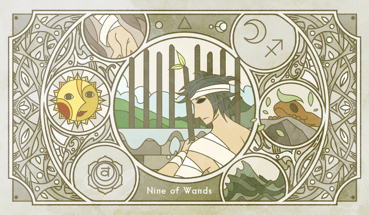 Sambucus Tarot - RWS Version – Nine of Wands