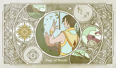 Sambucus Tarot - RWS Version – Page of Wands