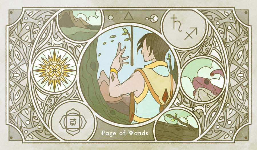 Sambucus Tarot - RWS Version – Page of Wands
