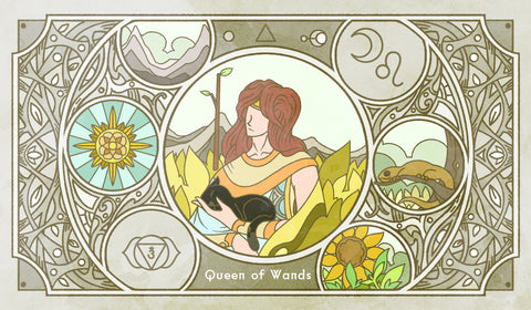 Sambucus Tarot - RWS Version – Queen of Wands