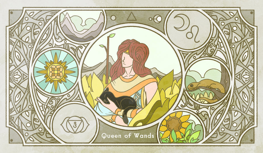 Sambucus Tarot - RWS Version – Queen of Wands
