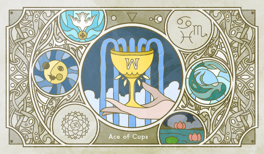 Sambucus Tarot - RWS Version – Ace of Cups