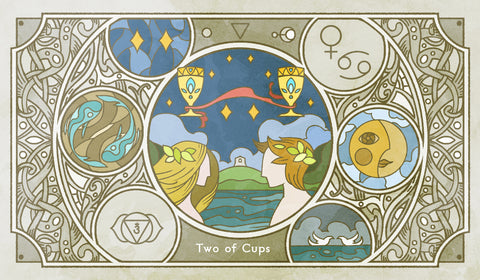 Sambucus Tarot - RWS Version – Two of Cups