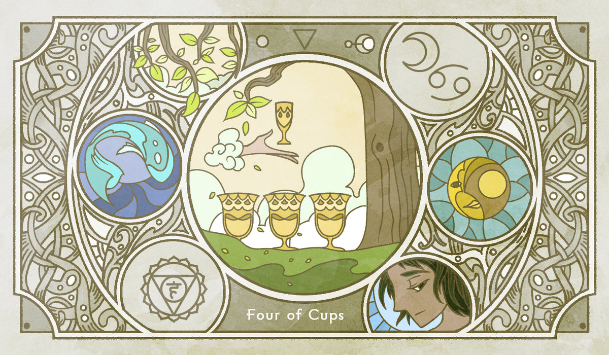 Sambucus Tarot - RWS Version – Four of Cups