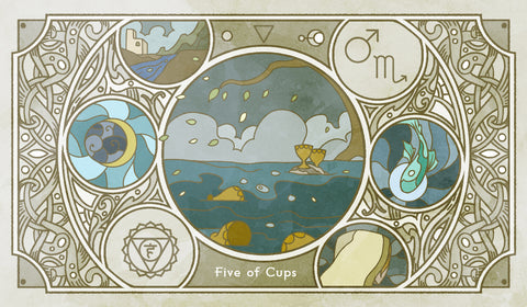 Sambucus Tarot - RWS Version – Five of Cups