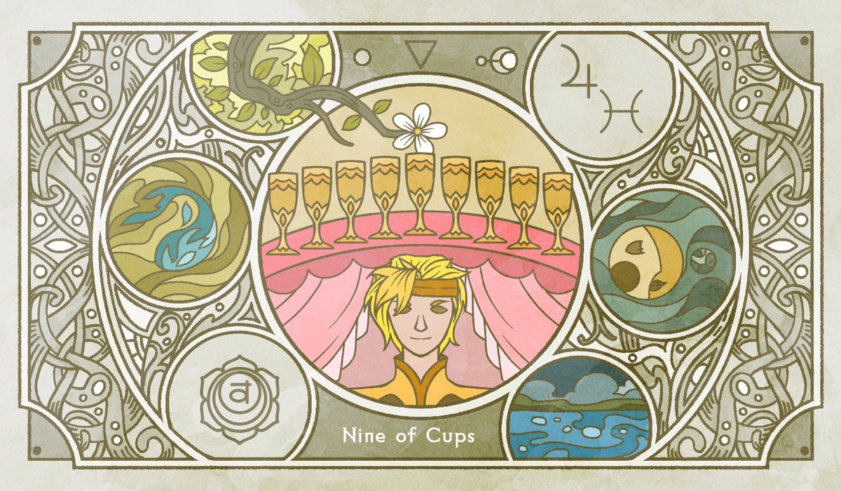Sambucus Tarot - RWS Version – Nine of Cups