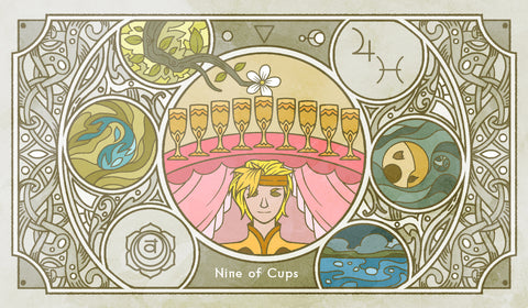 Sambucus Tarot - RWS Version – Nine of Cups