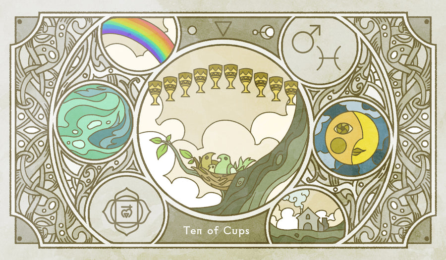 Sambucus Tarot - RWS Version – Ten of Cups