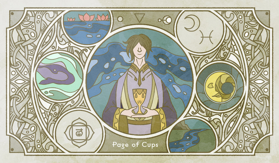 Sambucus Tarot - RWS Version – Page of Cups