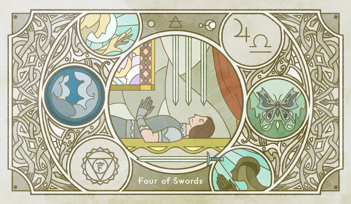 Sambucus Tarot - RWS Version – Four of Swords