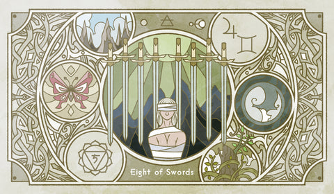 Sambucus Tarot - RWS Version – Eight of Swords