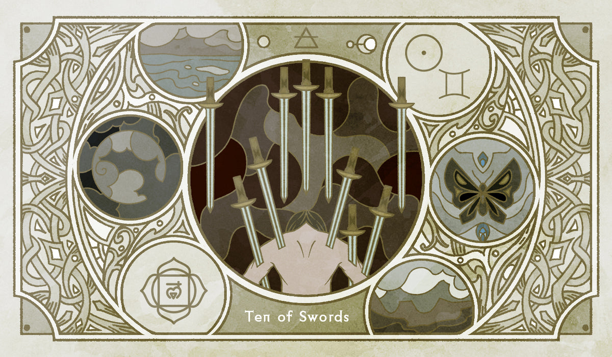 Sambucus Tarot - RWS Version – Ten of Swords