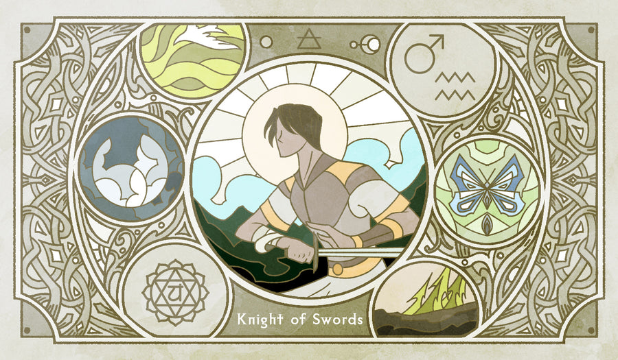 Sambucus Tarot - RWS Version – Knight of Swords