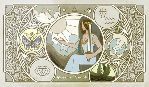 Sambucus Tarot - RWS Version – Queen of Swords