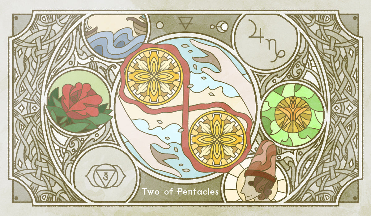Sambucus Tarot - RWS Version – Two of Pentacles
