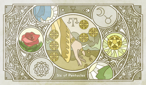 Sambucus Tarot - RWS Version – Six of Pentacles