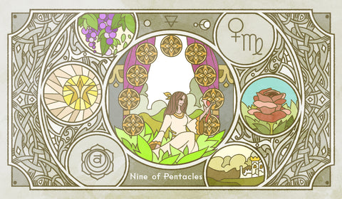 Sambucus Tarot - RWS Version – Nine of Pentacles