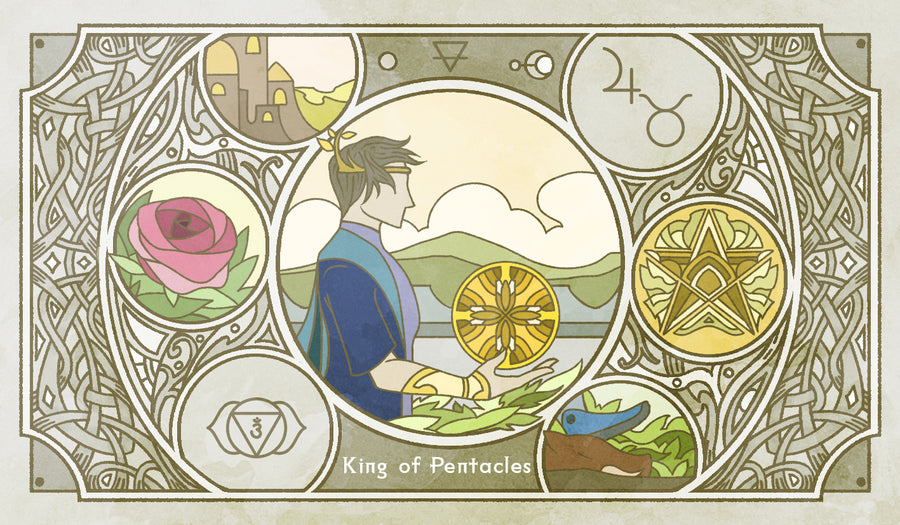 Sambucus Tarot - RWS Version – King of Pentacles