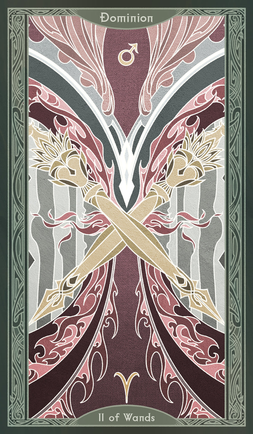 Sambucus Tarot - Thoth Version – Two of Wands