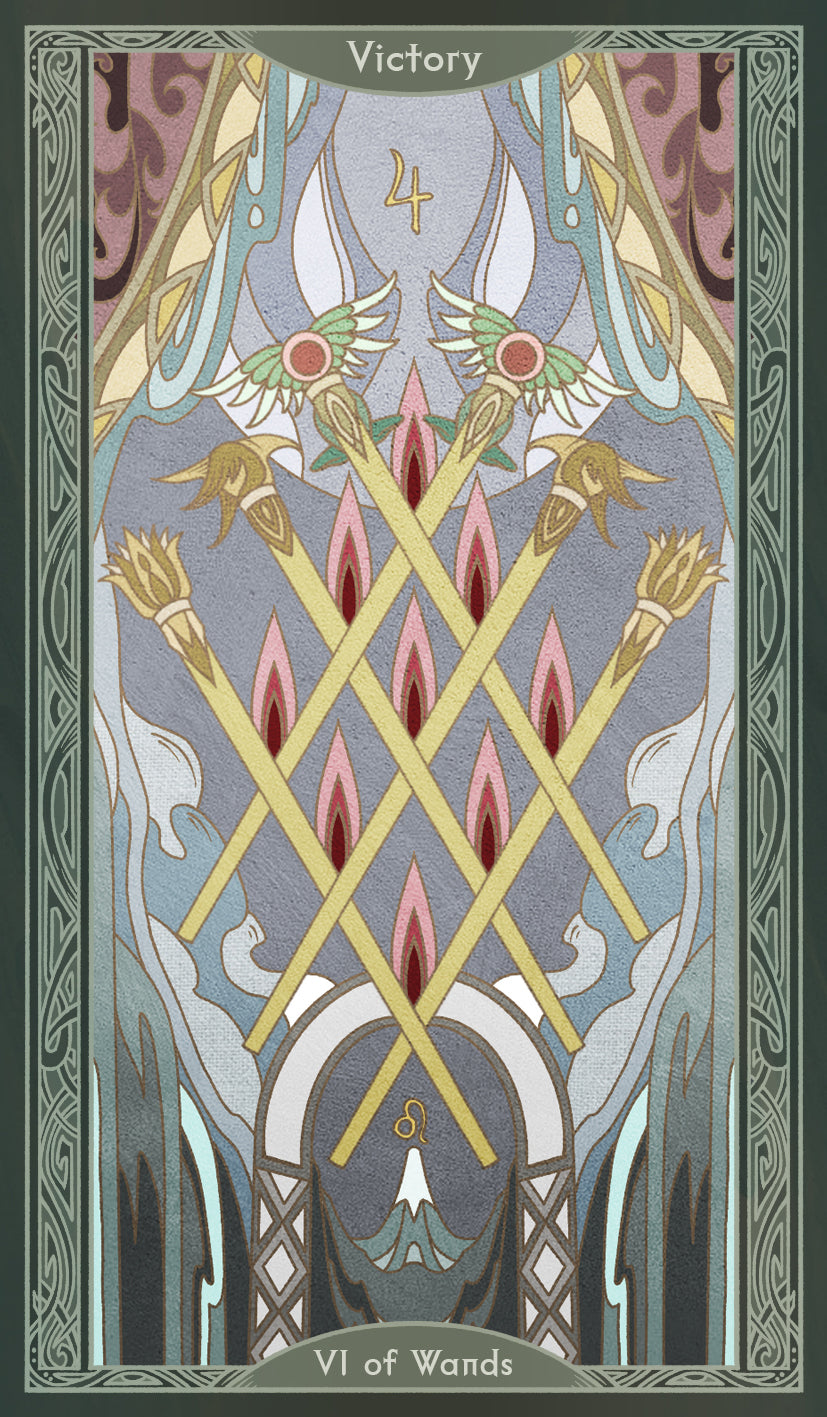 Sambucus Tarot - Thoth Version – Six of Wands