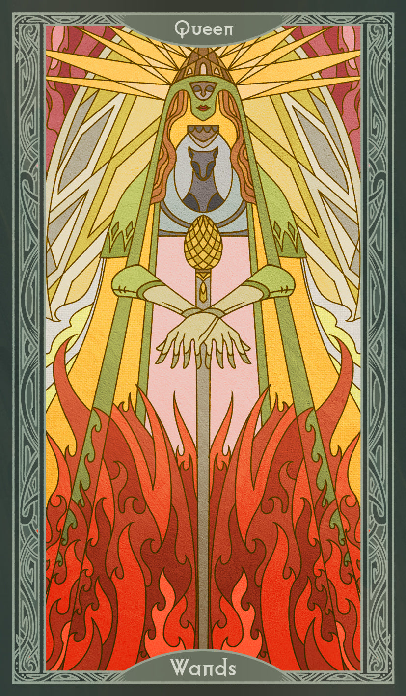 Sambucus Tarot - Thoth Version – Queen of Wands